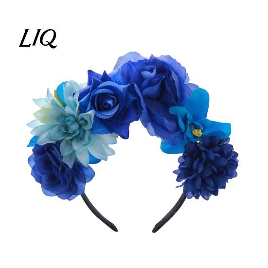 Anti-slip Hairband 3D Flowers Hair Hoop, Halloween Party Headband, Simulated Dance Headband Rose for Vacation Accessories Gift Comfortable