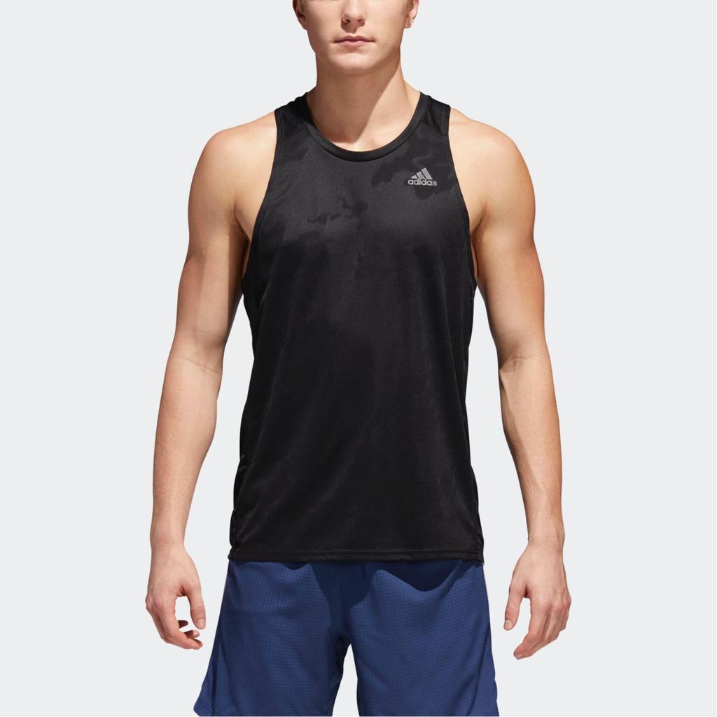 Adidas Tank Tops Men's Black Crew Neck Moderate Other CE7279