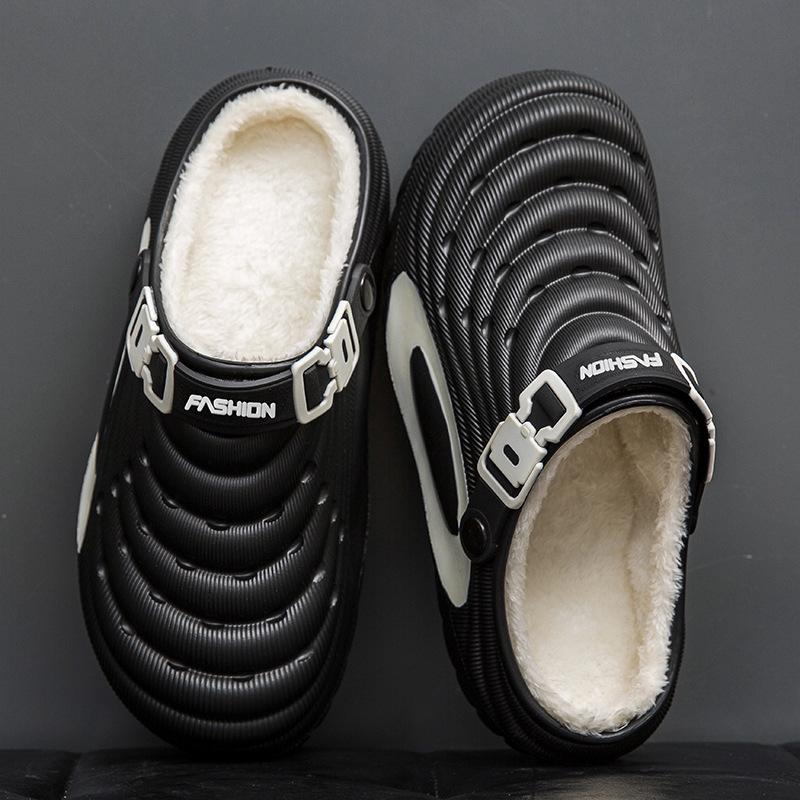 

Новые зимние хлопковые туфли наваленные утолщенные хлопковые тапочки хлопковые туфли сохраняют тепло 36-37 чёрный
