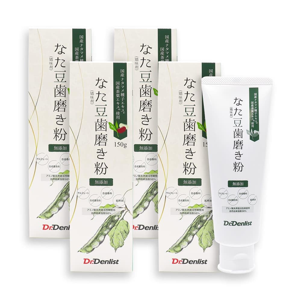 

Dr. Denlist Natamame Toothpaste, No Additives, 150g x 4