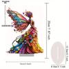 2D Flat Acrylic Colorful Butterfly Fairy Decoration, Indoor and Outdoor Decoration - No Battery/electricity Required, Free Day Decorati