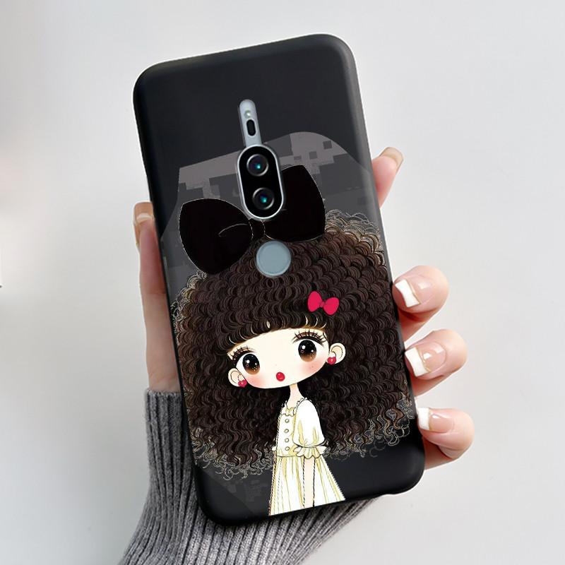 For Sony Xperia XZ2 Premium SO-04K SOV38 XZ2Premium Case Luxury Cute Cool Boys Girls Black Soft Silicone Back Cover TPU Housing