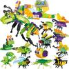 Funny Joy Insect Animals Figures Set Mini Building Blocks Toy Assembly 3D Constructor Micro Bricks For Kids Boys Present Plaything
