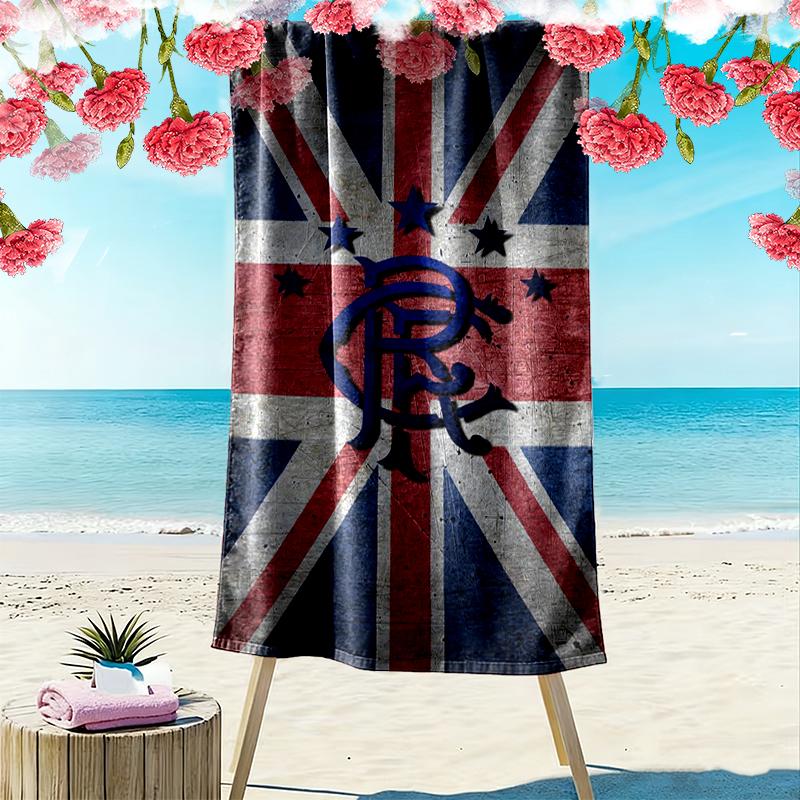 Toalla de Playa Rangers FC, Toalla de Playa Multiusos Perfecta para Acampar y Vacaciones en la Playa