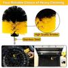 4-Pc Drill Brush Attachment Set Power Scrubber Cleaning Kit For Grout Floors Tiles Bathrooms Kitchens & Cars