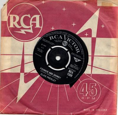 Disque 7 pouces ELVIS PRESLEY - Frankie And Johnny RCA1509 RCA Victor 1966 Royaume-Uni Rock Occasion