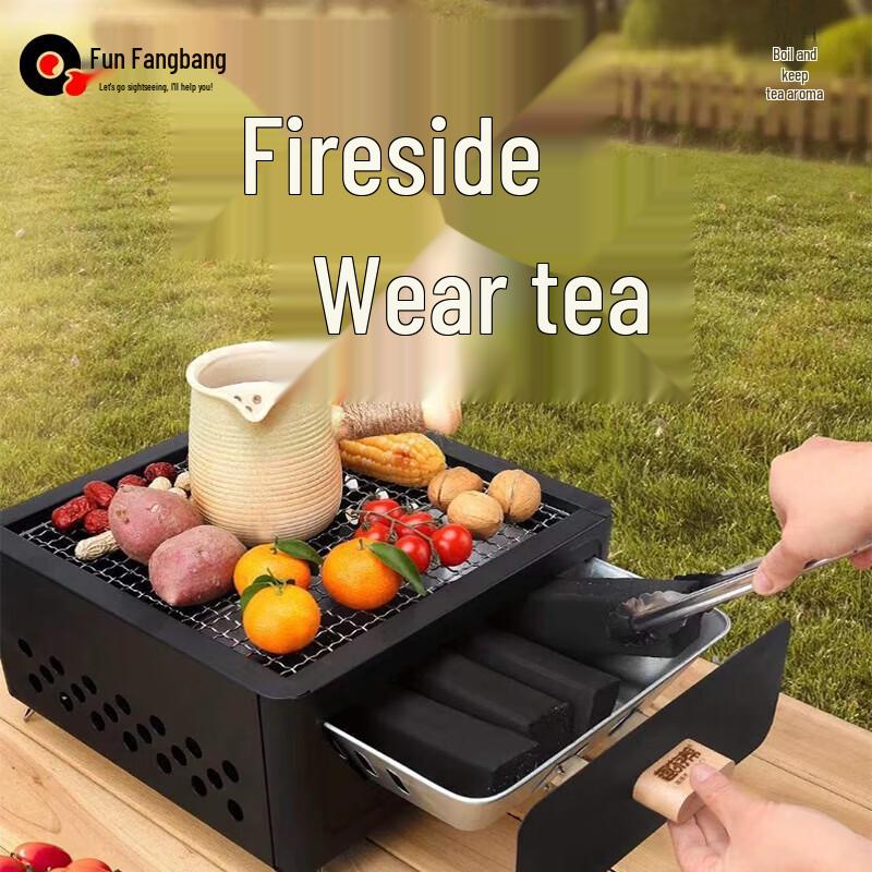 Multi-functional Outdoor BBQ & Tea Kettle Stove