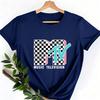 MTV Neon Distressed Karomuster Logo Grafik Damen Hemden Retro 80er 90er MTV Familienpassendes T-Shirt Vintage MTV Geburtstagskind Oberteile