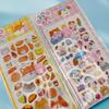 Cute Orange Cat 3D Pressable Cat Paw Puffy Bubble Stickers Self-Adhesive Kids Stationery Stickers for Journal Notebook DIY Craft