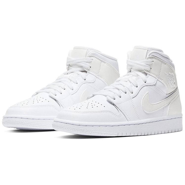 New JORDAN 1 Mid Ivory White Women's BQ6472-112