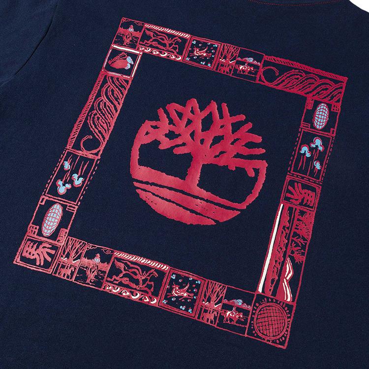 Timberland Casual Ribbed Knit Round Neck Short Sleeve T-Shirt Men Tops A5MYJ433