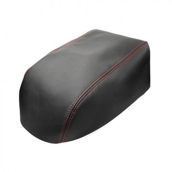 Black Center Console Lid Armrest Box Leather Cover Skin For Infiniti G35 02-07