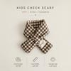 Striped Plaid Cross Wrap Scarf 3 Colors Children Scarf Cute Baby Neckerchief  Baby Girls