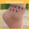 Summer Beach Foot Decor With Alloy Materials For Vacation And Gift