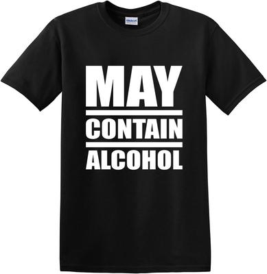 May Contain Alcohol T-Shirts Funny Drinking Sarcastic Humor Shirts