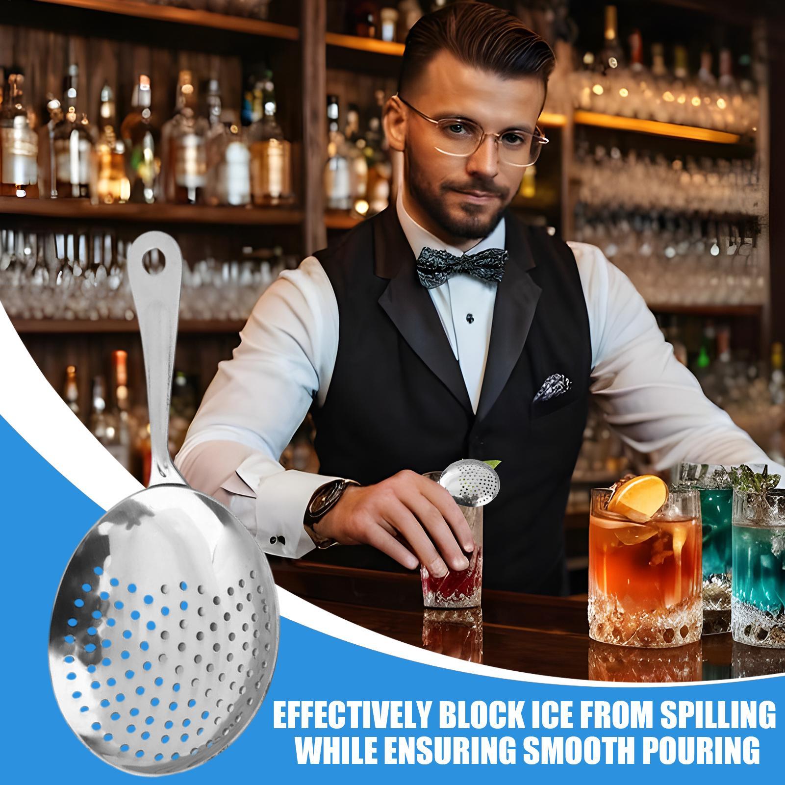 Стрейнер для барменства из нержавеющей стали, ложка, профессиональное сито для напитков для домашнего приготовления, приготовления напитков, шейкер, смесительный стакан China Mainland