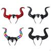 Devil Horns Headband for Women And Girls, Halloween Hair Hoop Costume Events
