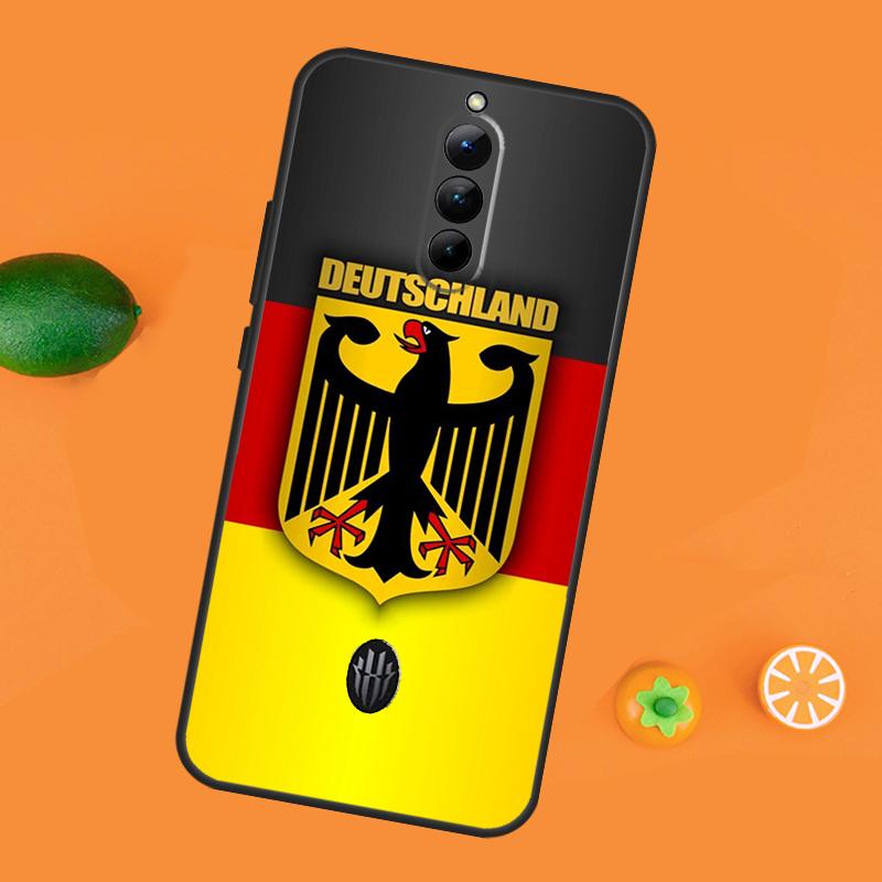 Germany Flag Emblem Case For ZTE Nubia Red Magic 8S 9S 10S 8 9 10 11 Pro Plus 6 7 6S 7S Pro RedMagic 10 Air Cover