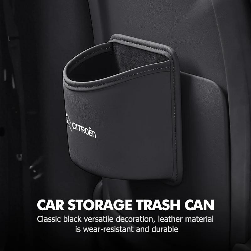 AGY1  Car Trash Can Hanging Storage Box Side Door Garbage Dust Case For Citroen Jumper Celysee Cactus Picasso Aircross Saxo Grand