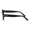 TF Fashion Design Okulary przeciwsłoneczne Kocie oczy Damskie okulary przeciwsłoneczne Czarne FT1293-K-01A-54