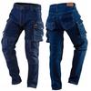 Work Trousers Denim Cotton/Elastane Reinforced Size L Neo Tools 81-228