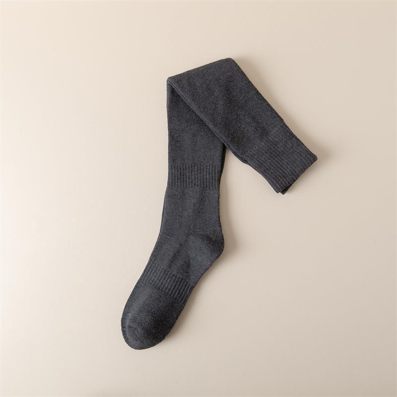 Women's Over-the-Knee Terry Socks - Thickened Warmth, Autumn/Winter, Japanese JK Style, Calf-Length.