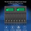 8 Slots Battery Charger AA/AAA Digital Display Rechargeable Batteries Charging Accessory Household Office Charge