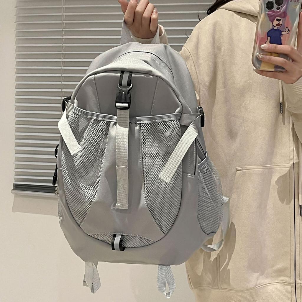 Schoolbag Outdoor Hiking Light Mountaineering Bag Female Ins Style Fashion High School Student School Bag College Student Backpack Sports Bag Male