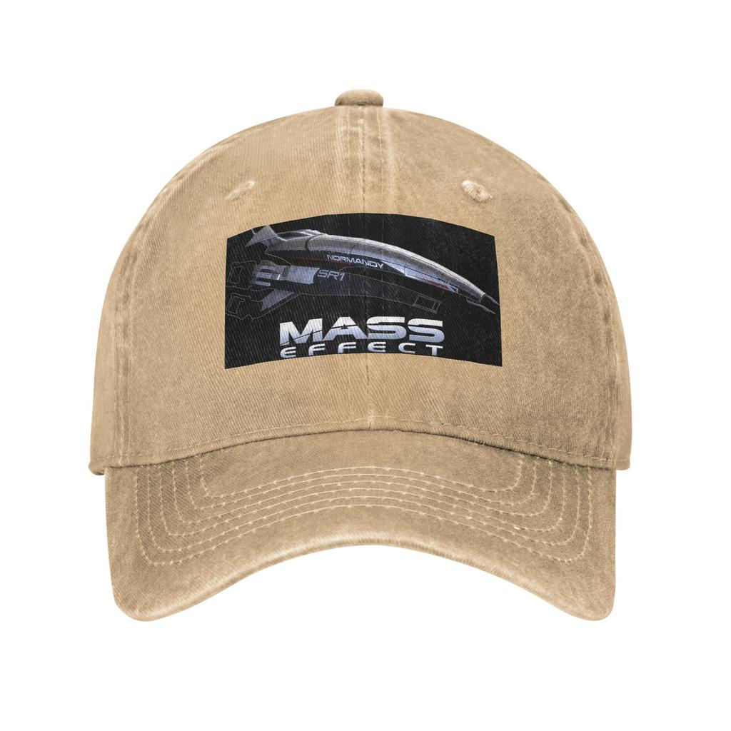 Mass Effect Normandy SR1 Baseball Caps Snapback Denim Fabric Hats Outdoor Adjustable Casquette Sports Baseball Cowboy Hat
