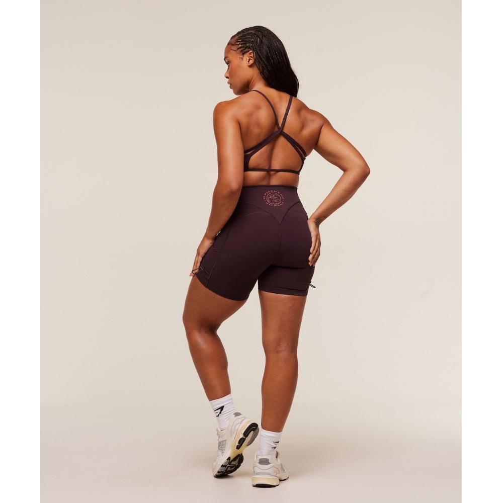 Gymshark Legacy Logo Tight Shorts Cherry Purple B7a4g Pcds