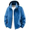 Men's Casual Hooded Windbreaker Jacket - Breathable, Loose Fit, Plus Size, for Spring and Autumn