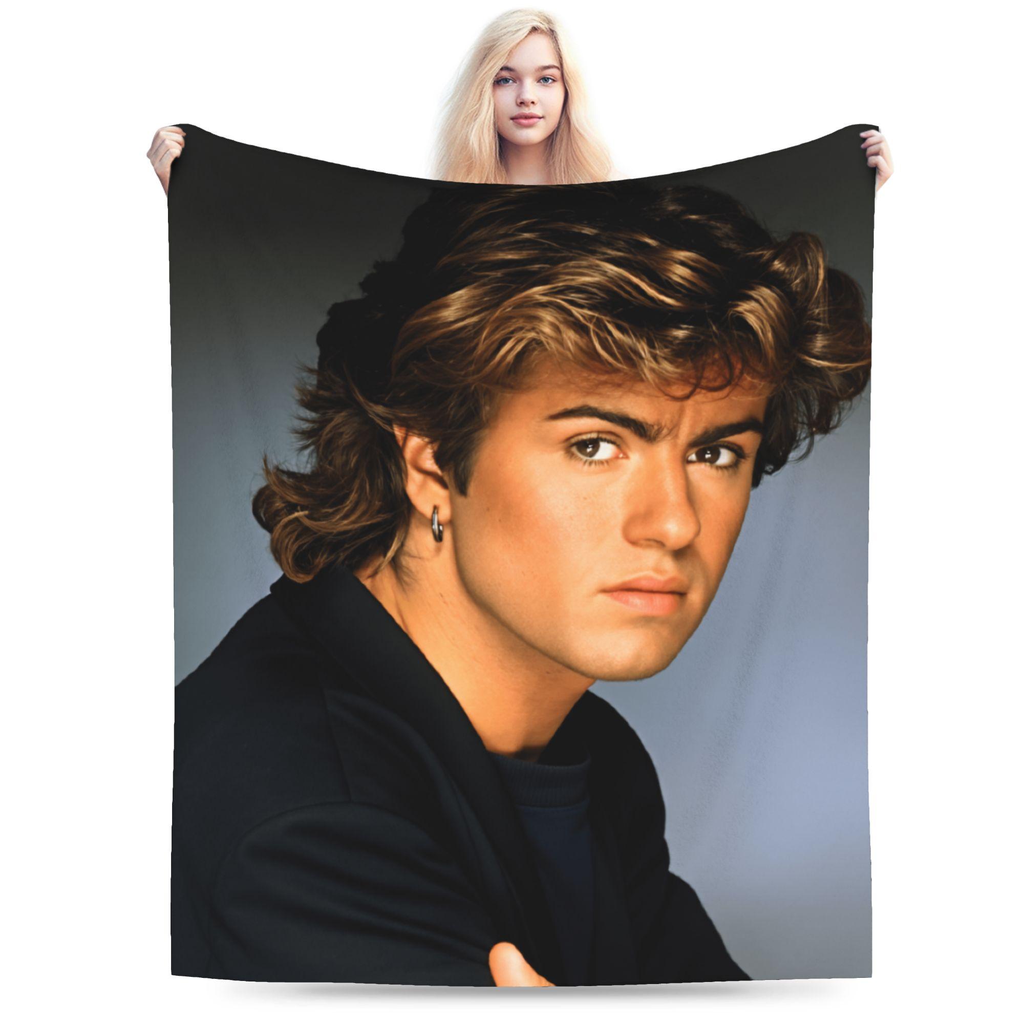 George Michael Music Blankets Quality Warm Soft  Throw Blanket Winter Girls Boys Couch Bed Graphic Bedspread 30x40in
