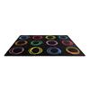 Yousheng Kids Playmat Rug 120x160cm Nursery Colorful Checkered Rug with Anti-Slip Backing Classroom Seating Area Carpet for Art Room Playroom