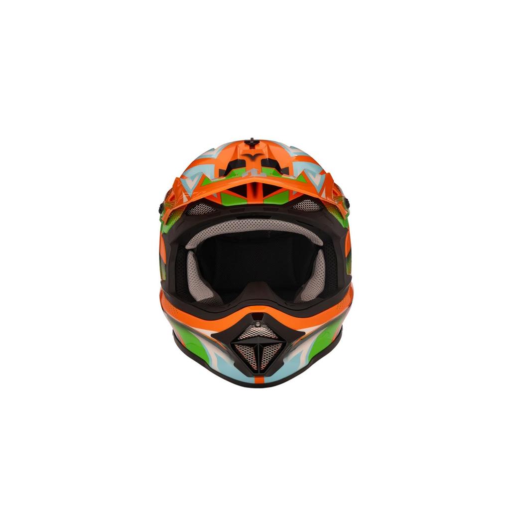 ZEALOT Mud Jumper 2 Helmet Graphic S Size Off-Road Off-Road Orange/Blue 55-56cm MJ0016/S