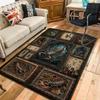 Scorpion Studies Gothic Frames Pattern Rug Floor Mat for Living Room or Bedroom Soft and Comfortable Carpet a Gift for Birthday and Holiday.