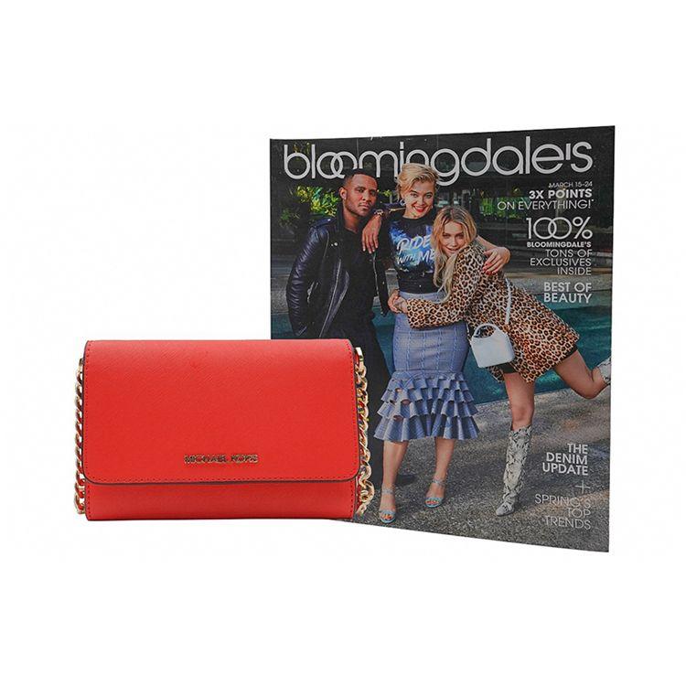 Michael Kors Mk Jet Set Letter Logo Solid Color Flap Chain Envelope Crossbody Bag Women Bags Red 35S0GTVC2L-MANDARIN