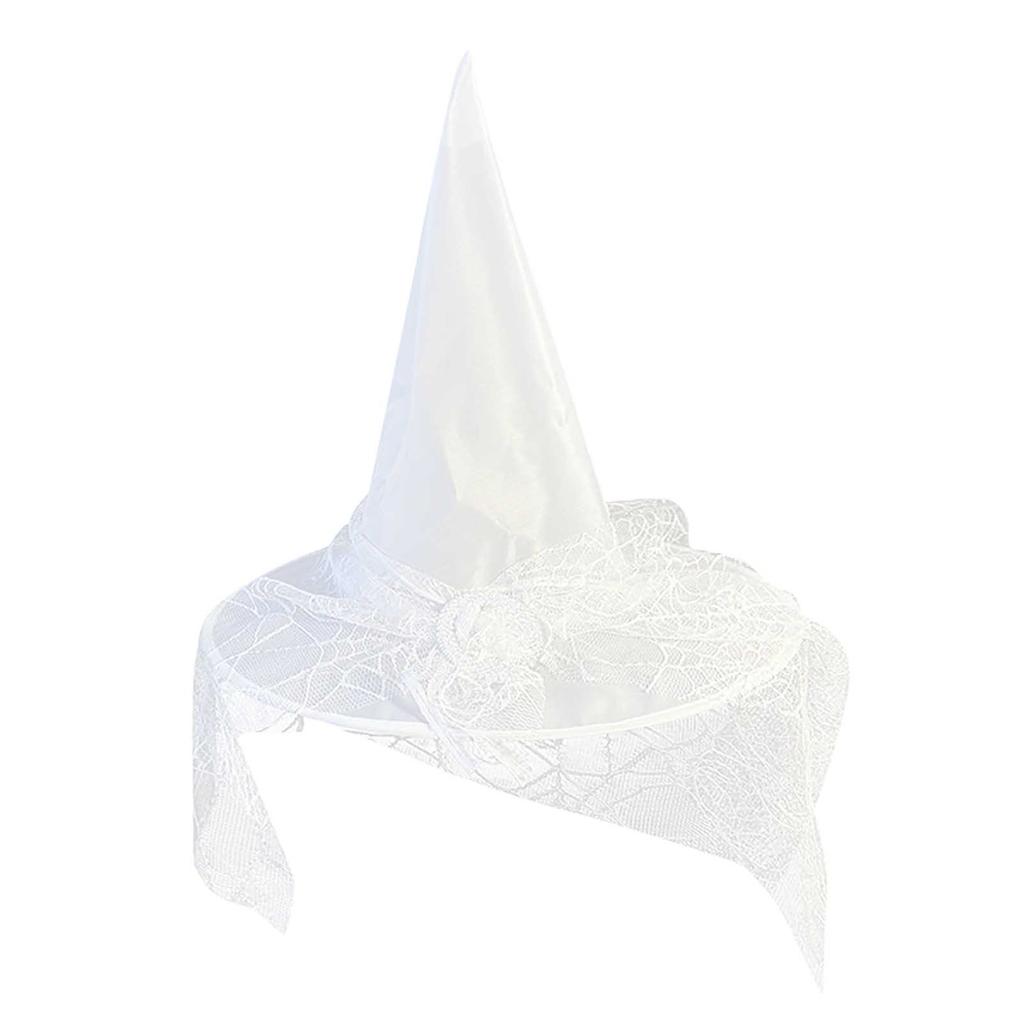 Chapeau de sorcière d'Halloween pour adultes, chapeau en maille, chapeau en polyester