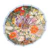 16 bone three-fold color glue coated oil painting umbrella sunscreen umbrella retro weather and rain folding umbrella female sunshade