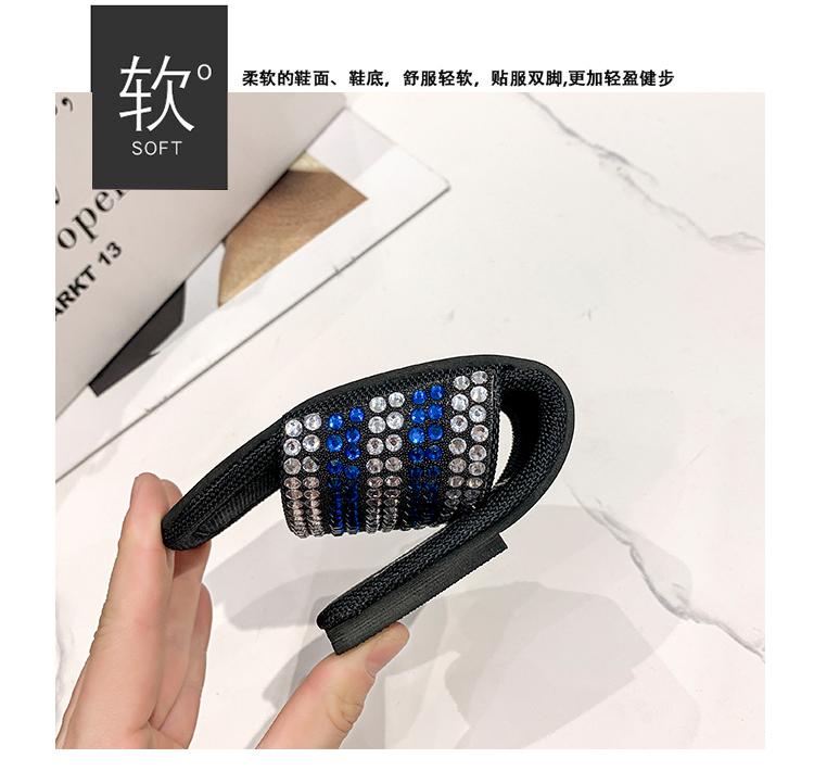 luxury designer shiny crystal slippers women flat heel outdoor slides summer shoes bling sandalias open toe glitter flip flops