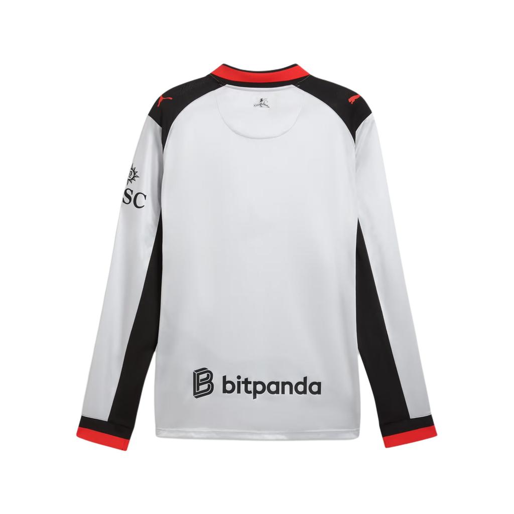 Puma X AC Milan X Slam Jam Collaboration Moisture-Wicking Pullover Crew Neck Long Sleeve Football Shirt Men Tops 787637-01