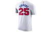 Nike T Shirts Men's White Crew Neck Moderate Straight Fit AT2400-102