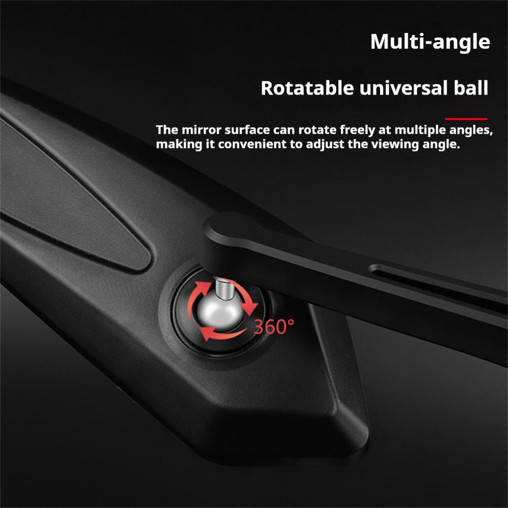 2PCS 360 Rotating Bicycle Mirror Wide Range Adjustable for Bicycle Electric Reflec Reflector Retrovisor Moto For Bycicle