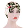 Floral Twist Leopard Print Headscarf Hat