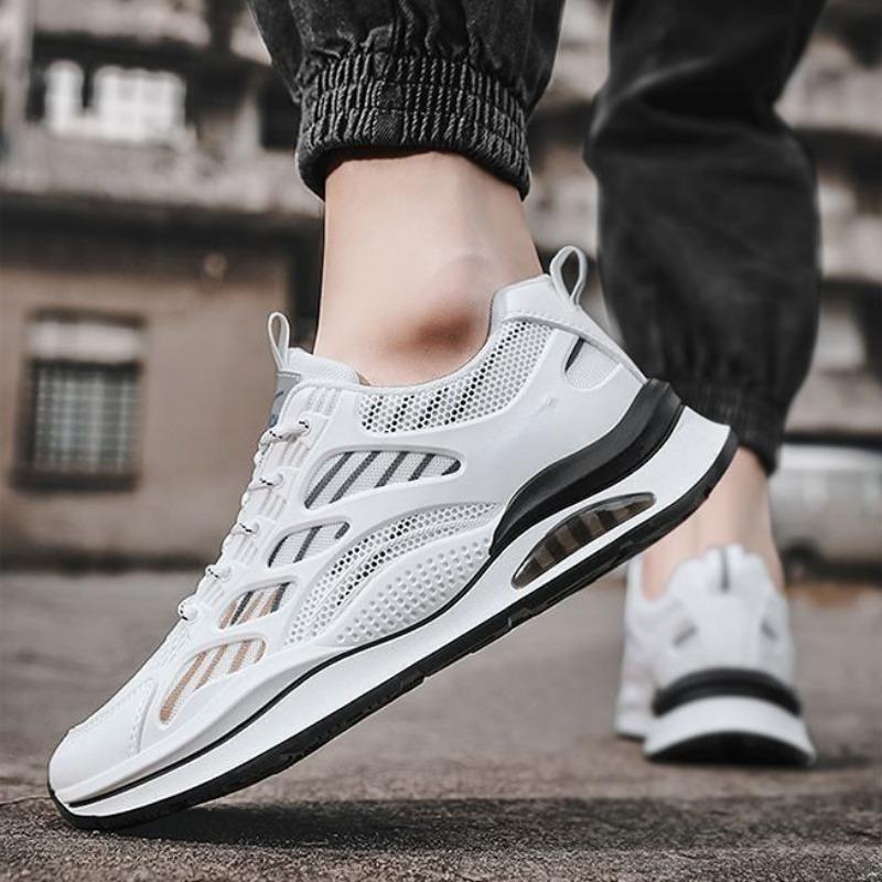Fashion Summer Men Sneakers Mesh Breathable Air Cushion Running Sports Shoes Tennis Shoe Lightweight Non Slip Train Shoe Tenis Masculino