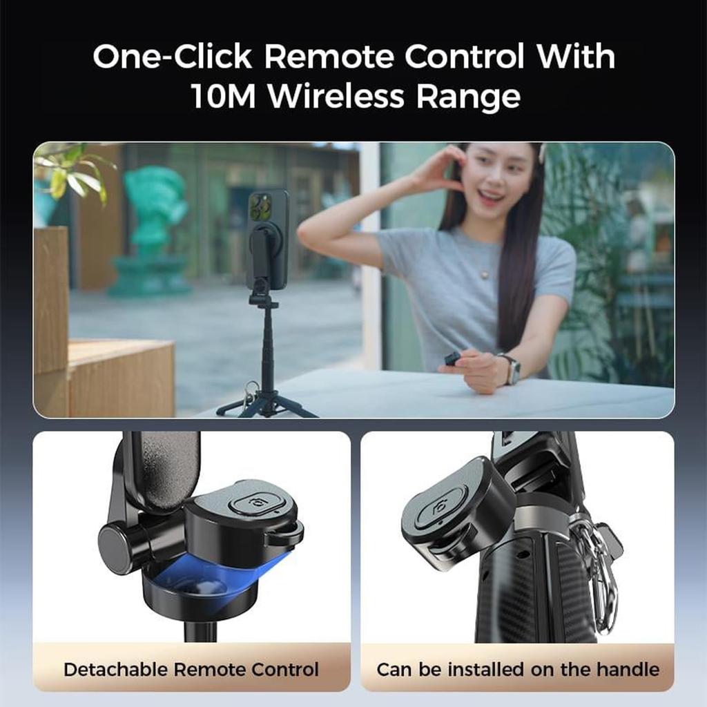 A Stable, Portable, Retractable, Bluetooth, And Handheld Magnetic Selfie Stick With A Four-corner Stand