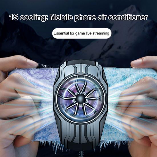 Yousheng Phone Cooler for Gaming Fast Cooling Cell Phone Fan with Low Noise Portable Mobile Phone Radiator for Iphone And for Android