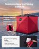 VEVOR Pop Up Ice Fishing Tent 3-4 Person 1.8 x 1.8 x 2 m Insulated Shelter, for Winter Fishing, 3.13 m² Area, 600D 4-Layer Fabric