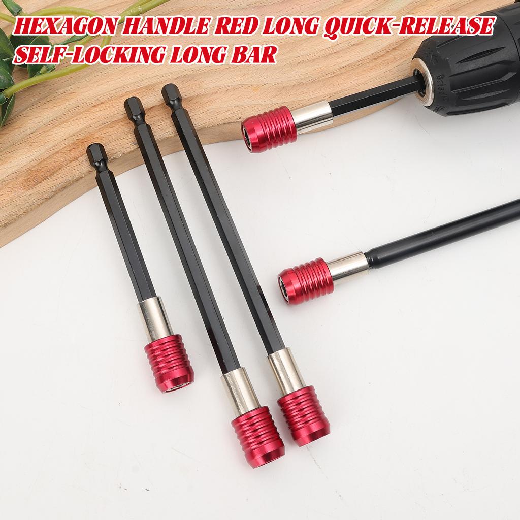 Hex Handle Magnetic Screwdriver Tip Holder Quick Release Self-locking Extension Rod Adapter Drill Bits Impact Driver Holders