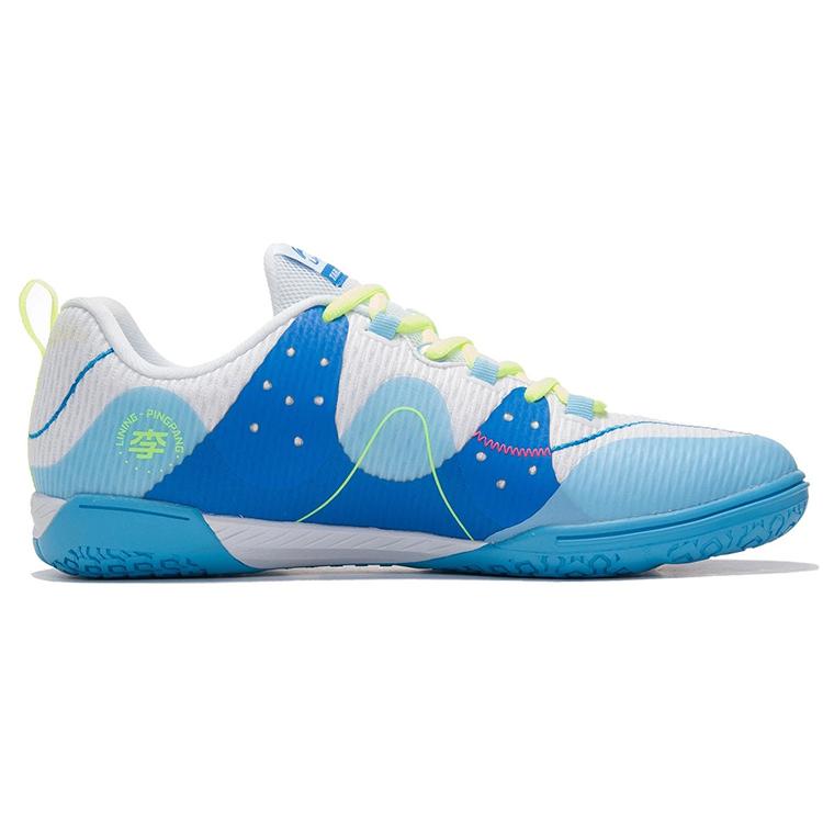 Li Ning Overlay Low Top Training Shoes Unisex White Blue APPR017-1