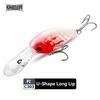 Kingdom Fat Boy Fishing Lures მცურავი Crankbaits U/T ტიპები Lip Deep Diver Bait Lure Hard Baits Professional Action Wobbler